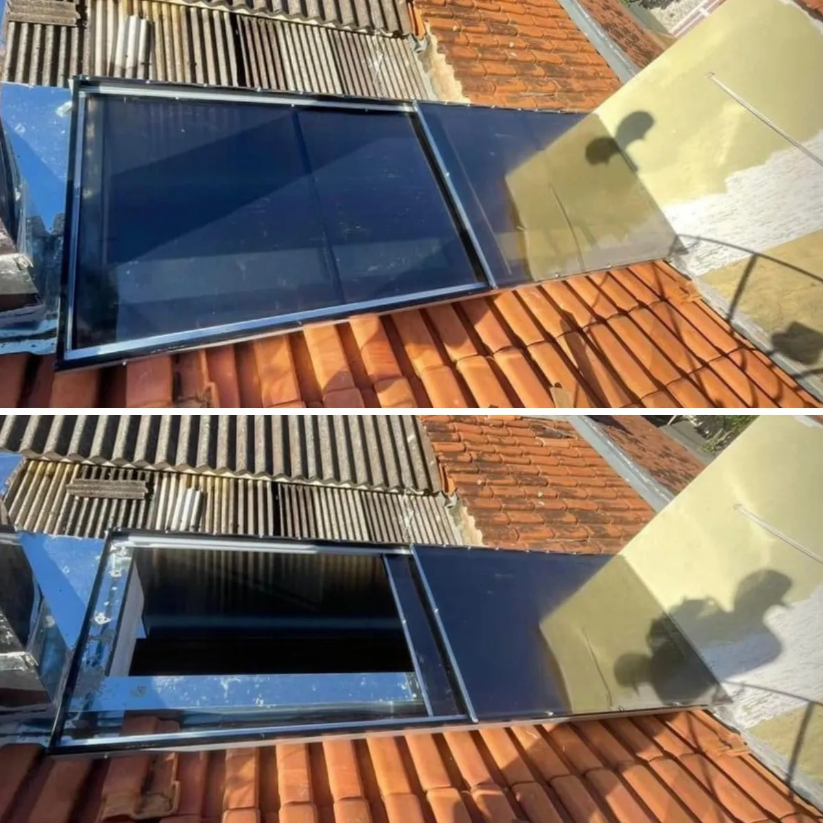 Cobertura Retrátil Policarbonato/Telha/Vidro em Conserva, Nova Odessa - SP — Cobertura em área de piscina