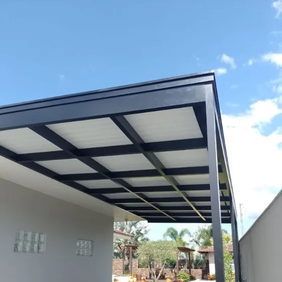 Pergotelha em Centro, Nova Odessa - SP — Instalação em fachada comercial